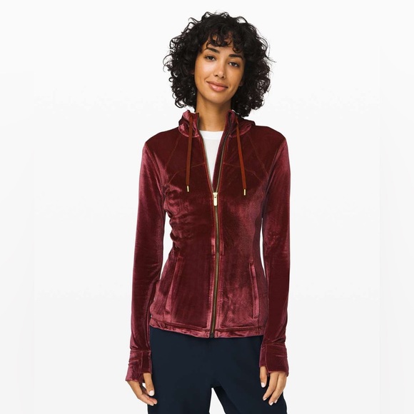 lululemon athletica Jackets & Blazers - Lululemon💎NWOT💎Define Hooded Jacket *Velvet RARE💎Garnet Gold💎Sz 4